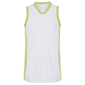 V <b>Neck</b> Sportswear Basketball Jersey Shirts Sleeveless Polyester Material Sublimation Printing - Product Image 1