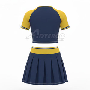 Robe d'uniforme de cheerleader sur mesure de haute qualité avec jupe et haut pour équipe de compétition scolaire - Product Image 2