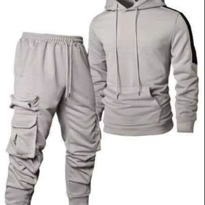 Nuevo Conjunto de Traje Deportivo Personalizado para Hombre, con Capucha, Cálido, 100% Algodón, Alta Calidad, OEM, para Correr, Venta al Por Mayor, Tallas Grandes 2 en 1 - Product Image 1