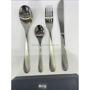 Juego de Cubiertos Metálicos para Restaurante, Juego de 5 Piezas de Acero Inoxidable, Juego de Cubiertos con Acabado Espejo, Aptos para Contacto con Alimentos - Product Image 5