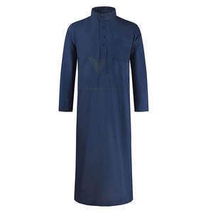 ชุดมุสลิมชายแขนยาวคอตั้ง ระบายอากาศได้ดี สวมใส่สบาย เสื้อคลุมอิสลามแบบคาฟตัน โธบ - Product Image 2