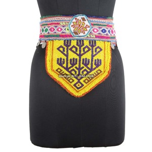 Vintage Belt Belly Dance Bead Afghani Traditional Waist Belt Kuchi Tribal BB064 <b>Old</b> Banjara Real Vintage Handmade Beaded Belts - Product Image 1