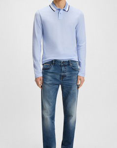 Nouveau polo personnalisé chemise à manches longues polo brodé en coton pour homme chemise respirante - Product Image 1