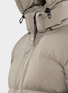 2026 Most Popular Custom Front Logo Waterproof Zipper Turtleneck Men's Winter Puffer Jacket Stretch Microfleece Phone Pocket - Product Image 3