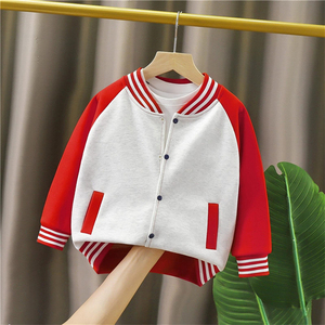 Veste scolaire 100% coton pour garçons, veste coupe-vent varsity à manches longues, boutonnée, uniforme scolaire quotidien - Product Image 6