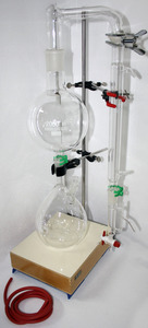 ชุดกลั่นไอน้ำน้ำมันหอมระเหยเคมีเครื่องแก้วอุปกรณ์ห้องปฏิบัติการสำหรับการกลั่นใช้อุปกรณ์ห้องปฏิบัติการ - Product Image 6