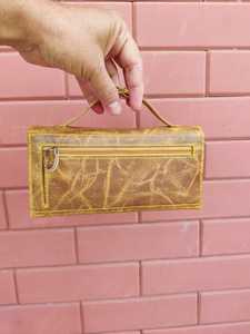กระเป๋าคลัทช์หนังแท้ลายจระเข้แบบยาว ป้องกันการโจรกรรม สไตล์วินเทจ สำหรับใส่โทรศัพท์มือถือและกระเป๋าสตางค์ ขายส่ง - Product Image 2
