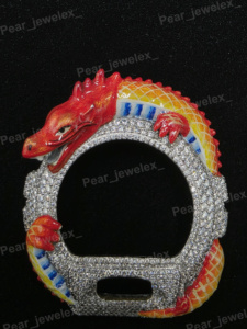 Bisel para Reloj Red Dragon con Diamante Moissanite VVS, Serie 6900, Actualización - Product Image 1