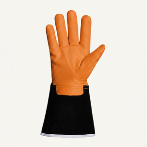 Gants de soudage TIG OEM de qualité supérieure en cuir de vachette pleine fleur, ignifuges, anti-chaleur, anti-coupure, personnalisables, haute qualité - Product Image 4