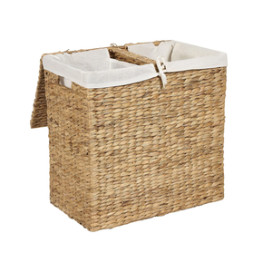 Cesto de Lavandería de Jacinto de Agua Tejido al por Mayor, Organizador Multiusos para Mantas, Baño y Dormitorio - Product Image 1
