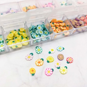 ดินโพลิเมอร์รูปดอกไม้ขนาดเล็ก อุปกรณ์ตกแต่งบ้านตุ๊กตา คละสี งานฝีมือ DIY สำหรับเด็กอายุ 14 ปีขึ้นไป - Product Image 5