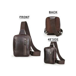 Bolso Bandolera de Piel Sintética PU Unisex, Moderno, para Viaje, con Puerto de Carga USB, para Uso Diario - Product Image 6