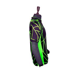 Camiseta de Rugby Sublimada de Manga Corta para Hombre, Estampado Geométrico, Absorbe la Humedad, Cuello en V Ajustado, Protección UV, Poliéster para Todas las Estaciones - Product Image 4