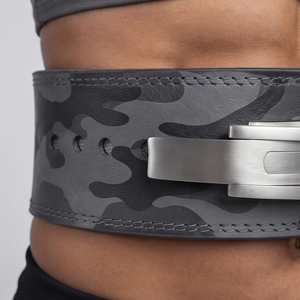 Premium Leather Weightlifting <b>Belt</b> Camouflage <b>Powerlifting</b> Lever Adjustable <b>Belts</b> Men Gym Trainer Push Up Lever <b>Belts</b> - Product Image 3