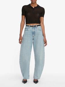 Pantalones Jogger de Forro Polar Transpirable para Mujer, Corte Holgado, con Logotipo Personalizado, Cintura Media, Diseño Casual de Frente Plano para Invierno, Teñido Liso - Product Image 4