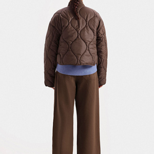 Nouvelle arrivée : Doudoune d'hiver pour femme grande taille avec service OEM, veste bomber longue zippée - Product Image 4