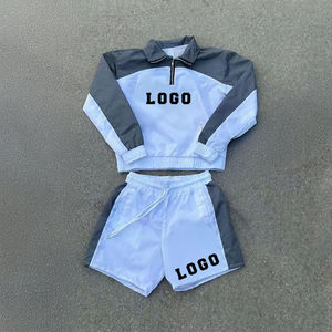 Conjunto Deportivo Informal Ligero con Capucha para Hombre, Pantalones Cortos de Nailon Resistentes al Viento con Logotipo Personalizado - Product Image 6