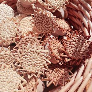 Poignées en bois naturel pour portes de tiroirs de placard boutons de porte d'armoire en rotin moderne en gros du Vietnam - Product Image 6