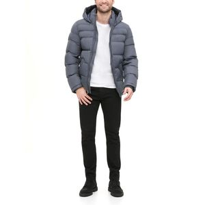Men’s Lightweight Winter Puffer <b>Coat</b> Hooded Quilted Warm Insulated Jacket Windproof Outdoor Casual Cold Weather Wear - Product Image 1