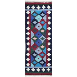 Alfombra Dhurrie de algodón hecha a mano, ideal para entrada, cocina, camino y práctica de yoga 013 - Product Image 3
