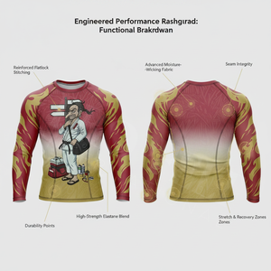 Fabricant de vêtements pour hommes en direct d'usine – T-shirt de compression à manches longues pour arts martiaux et entraînement, design fitness - Product Image 2