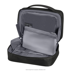 Bolsa de cosméticos de tamaño de viaje personalizada de fábrica, bolsa con patrón de caramelo, artículos de tocador de maquillaje de poliéster, almacenamiento con cremallera colgante, estilo de moda - Product Image 5