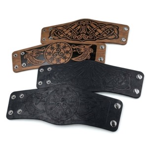 สายรัดข้อมือหนังแท้ สไตล์ยุคกลางและโบราณ - Product Image 5