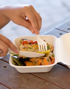 Eco Friendly Compostable Paper Spoon for Festival Event and Food Stall 155mm Paper Spoon for Yogurt Smoothie Bowl and Desserts - Product Image 4