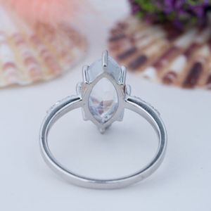 Luxury Vintage Silver 925 Gold Plated Prong Setting Moissanite <b>Ring</b> for <b>Couples</b> Wedding - Product Image 3