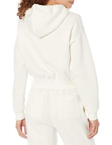 Sudadera Corta con Capucha y Logotipo Personalizado para Mujer, Ropa Deportiva de Otoño, Manga Larga, Forro Polar de Algodón, Cierre Completo - Product Image 4