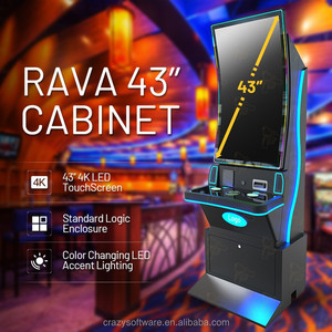 Thiết kế sang trọng giá tốt 43 "cong LCD màn hình cảm ứng kim Loại tủ trò chơi kỹ năng PC Board - Product Image 1