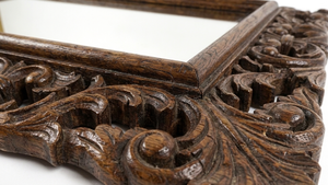 Miroir mural décoratif de luxe de grande taille, style ferme traditionnelle, fait main, avec cadre en bois et acrylique, prêt à accrocher - Product Image 3