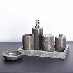 Juego de Baño de Mármol Rústico Ideal para Interiores con Estilo Natural, que Aporta Textura Natural y un Diseño de Baño Refinado - Product Image 6