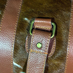 Sac de voyage en cuir de vachette, style personnalisé, sac de voyage en toile - Product Image 6