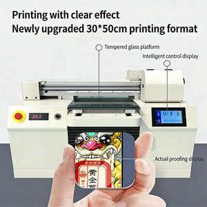 Impresora UV Automática de Cama Plana de Sobremesa de Cabezal Pequeño, de Alta Calidad y Más Popular, con PLC Unalilia, para Embalajes de Madera, Tarjetas y Botellas, con Función de Recubrimiento - Product Image 4