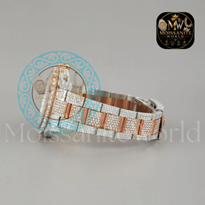 Reloj de Moda Unisex de Edición Limitada de Lujo con Esfera Cuadrada de Cuarzo Moissanite, Correa de Acero Inoxidable de 20 mm con Cierre de Hebilla - Product Image 2