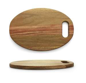 Elegante tabla de cortar de madera para cortar queso y carne, tabla de madera para picar y preparar charcutería, decoración y accesorios de cocina. - Product Image 3