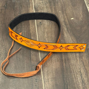 Handmade Genuine Leather <b>Hat</b> <b>Band</b> with Western Embossed Design Adjustable Cowboy <b>Hat</b> Accessory for Straw Felt & Wide Brim <b>Hats</b> - Product Image 4