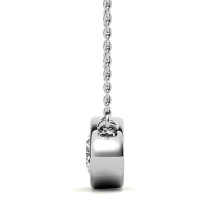 Pendentif en diamant de laboratoire 1,5 carat, solitaire, taille ovale, haute qualité, or véritable 18 carats, pendentifs en diamant personnalisés pour femmes et filles, à porter lors de fêtes - Product Image 2