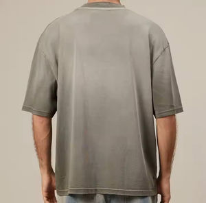 T-shirt Homme Oversize 100% Coton, Impression Sérigraphique Avant, Tissu Lourd 280g, Écologique, Épaules Tombantes, Qualité Supérieure - Product Image 6