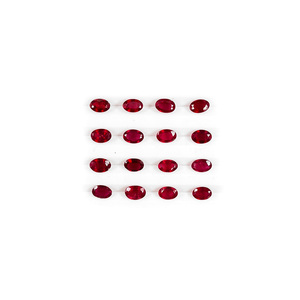 Rubis naturels de Bangkok, ovales calibrés 6x4mm, pierres précieuses facettées naturelles, prêtes à l'emploi pour la création de bijoux - Product Image 1