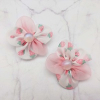 Barrette à cheveux en tissu à nœud floral, mignonne et douce, multicolores pastel, usage quotidien, 10 pièces/ensemble