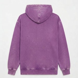 Sudadera con Capucha Morada para Mujer, con Logotipo Personalizado, de Color Sólido, Tejida en Algodón, Informal, para Otoño e Invierno, de Alta Venta - Product Image 2