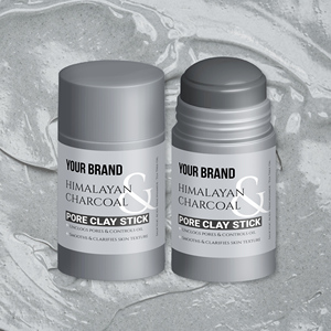 Bâton de contrôle de l'huile à base de plantes avec argile kaolin au charbon de bois de l'Himalaya Action exfoliante pour une peau brillante sans acné avec une texture raffinée - Product Image 2