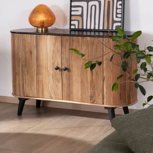 Vandana Autumn Harmony Small two-tone wood and black vintage-style Boogie sideboard - Product Image 4