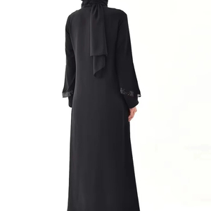 Ethnic <b>Abaya</b> Maxi Frock Style Fashion <b>Plain</b> Turkish Muslim Islamic Wear Eid Ramadan Collection Polyester Made Customized Abayas - Product Image 6