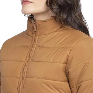 OEM High Quality <b>Lightweight</b> Packable Bubble <b>Jacket</b> Windproof Thin Outerwear Full Zip <b>Women</b> <b>Jacket</b> - Product Image 3
