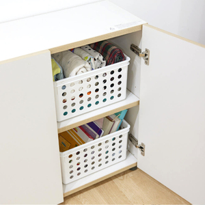 Organizador de Cajones SongSong, Juego de 5 Piezas, Apilable, Contemporáneo, Cestas de Almacenamiento para el Hogar, Fabricado en Corea, Mini Armario de Plástico PP Blanco - Product Image 1
