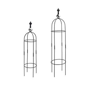 Supports de plantes tendance pour jardin : Obélisques en fer légers pour plantes grimpantes, lot de 2, connectables - Product Image 4
