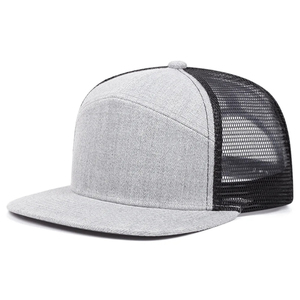 Premium Mesh Trucker Cap Unisex Camouflage Mesh Trucker <b>Hat</b> 6-Panel Adjustable <b>Flat</b> Brim Casual Spring Summer Style Multi Colors - Product Image 5